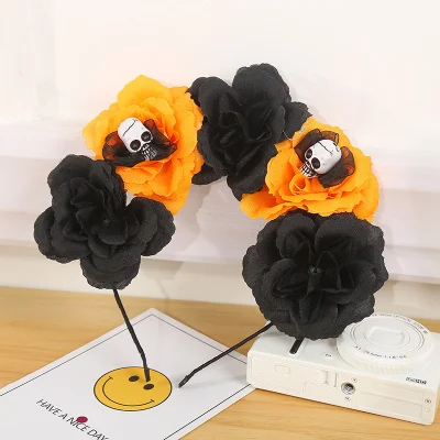 Bandeau lumineux tête de mort, jouets DIY pour décoration de fête d'Halloween