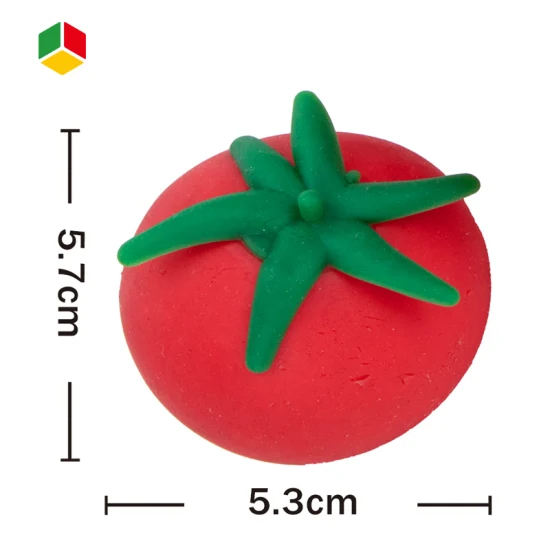 QS vente en gros drôle créatif décompression TPR doux soulagement du Stress Fidget blague boule d'eau Squishy tomate jouets