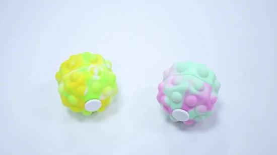 Spinner anti-Stress du bout des doigts, jouet Pop It en Silicone, boule octogonale 3D colorée à LED, offre spéciale Amazon